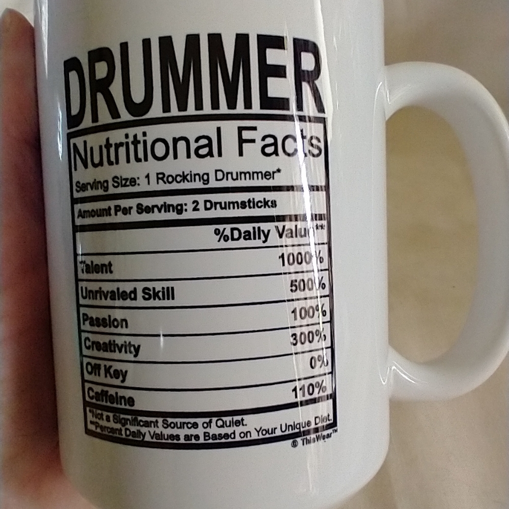 Coffee mug for drummer